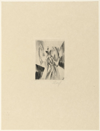 Edwin Scharff. Rider (Reiter) from the periodical in portfolio form Die Schaffenden, vol. 1, no. 2 (1919). 1918, published 1919