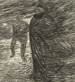 Ernst Barlach. Specter in the Fog (Erscheinung im Nebel) from The Dead Day (Der tote Tag). (1910-11, published 1912)