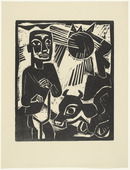 Willi Titze. The Farmer (Der Bauer) from the periodical Kündung, vol. 1, no. 1 (January 1921). 1921 (executed 1920)
