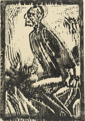 Christian Rohlfs. Elijah with the Raven II (large version) [Elias mit dem Raben II (groß)]. (c. 1915-16)