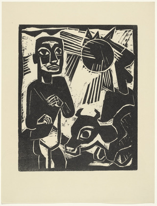 Willi Titze. The Farmer (Der Bauer) from the periodical Kündung, vol. 1, no. 1 (January 1921). 1921 (executed 1920)