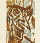 Christian Rohlfs. Man with Pointed Nose (Mann mit spitzer Nase). (1921)