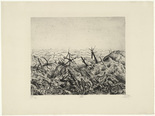 Otto Dix. Near Langemarck (February 1918) [Bei Langemarck (Februar 1918)] from The War (Der Krieg). (1924)