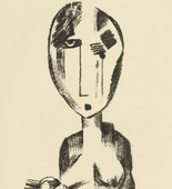 Lasar Segall. Young Beggar (Junge Bettlerin) from the periodical Kündung, vol. 1, no. 2 (February 1921). 1921 (executed 1920)