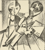 Lasar Segall. In the Studio (Im Atelier) from the periodical Kündung, vol. 1, no. 2 (February 1921). 1921 (executed 1920)