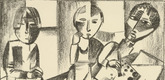 Lasar Segall. In the Studio (Im Atelier) from the periodical Kündung, vol. 1, no. 2 (February 1921). 1921 (executed 1920)