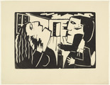 Franz Radziwill. Travails of Love (Liebesgram) from the periodical Kündung, vol. 1, no. 3 (March 1921). 1921 (executed 1920-21)