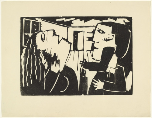 Franz Radziwill. Travails of Love (Liebesgram) from the periodical Kündung, vol. 1, no. 3 (March 1921). 1921 (executed 1920-21)