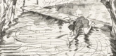 Max Oppenheimer (MOPP). On the Bridge in Lodi (Auf der Brücke von Lodi)  from the portfolio Das Buch Le Grand. (1913, published 1914)