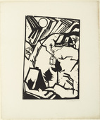 Erich Heckel. Driving Snow (Schneetreiben) from the portfolio Eleven Woodcuts, 1912-1919 (Elf Holzschnitte, 1912-1919). 1914 (published 1921)