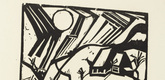 Erich Heckel. Driving Snow (Schneetreiben) from the portfolio Eleven Woodcuts, 1912-1919 (Elf Holzschnitte, 1912-1919). 1914 (published 1921)