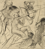 Lovis Corinth. Variant of Odysseus and the Suitor (Variante zu Odysseus und die Freier) from Classical Legends (Antike Legenden). 1919