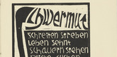Karl Opfermann. Melancholia (Schwermut) from the periodical Kündung, vol. 1, no. 2 (February 1921). 1921 (executed 1920)