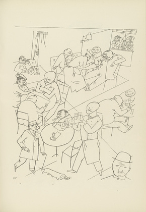 George Grosz. Plate 41 from Ecce Homo. 1922-1923 (reproduced drawings and watercolors executed 1915-22)