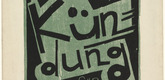Karl Schmidt-Rottluff. Cover from the periodical Kündung, vol. 1, no. 3 (March 1921). 1921 (executed 1920)