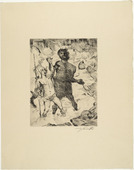 Lovis Corinth. The Training of Achilles (Erziehung des Achill) from Classical Legends (Antike Legenden). 1919