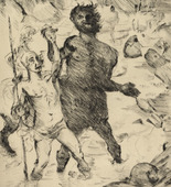 Lovis Corinth. The Training of Achilles (Erziehung des Achill) from Classical Legends (Antike Legenden). 1919
