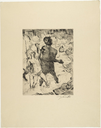 Lovis Corinth. The Training of Achilles (Erziehung des Achill) from Classical Legends (Antike Legenden). 1919
