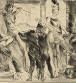 Lovis Corinth. The Forge of Vulcan (Die Schmiede des Vulkan) from Classical Legends (Antike Legenden). 1919