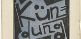 Karl Schmidt-Rottluff. Cover from the periodical Kündung, vol. 1, no. 4, 5, 6 (April, May, June 1921). 1921 (executed 1920)