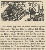 Ernst Ludwig Kirchner. The Feasting Farmer (Der Festbauer) (headpiece, page 113) from Neben der Heerstrasse (Off the Main Road). 1923