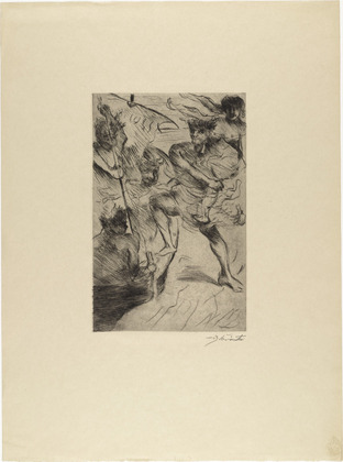 Lovis Corinth. The Abduction of Helen (Der Raub der Helena) from Classical Legends (Antike Legenden). 1919