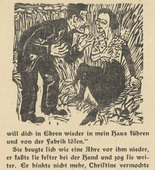 Ernst Ludwig Kirchner. The Feasting Farmer: Sigismund and Christine (Der Festbauer: Sigismund und Christine) (in-text plate, page 163) from Neben der Heerstrasse (Off the Main Road). 1923