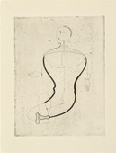 Oskar Schlemmer. Abstract Figure, Facing Left: Figure S (Abstrakte Figur, nach links: Figur S) from Masters' Portfolio of the Staatliches Bauhaus (Meistermappe des Staatlichen Bauhauses). 1922 (published 1923)