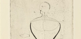 Oskar Schlemmer. Abstract Figure, Facing Left: Figure S (Abstrakte Figur, nach links: Figur S) from Masters' Portfolio of the Staatliches Bauhaus (Meistermappe des Staatlichen Bauhauses). 1922 (published 1923)