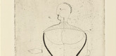 Oskar Schlemmer. Abstract Figure, Facing Left: Figure S (Abstrakte Figur, nach links: Figur S) from Masters' Portfolio of the Staatliches Bauhaus (Meistermappe des Staatlichen Bauhauses). 1922 (published 1923)