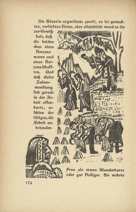 Ernst Ludwig Kirchner. The Feasting Farmer: Harvest (Der Festbauer: Ernte) (in-text plate, page 174) from Neben der Heerstrasse (Off the Main Road). 1923