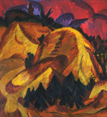 Ernst Ludwig Kirchner. Sand Hills in Engadine. 1917-18