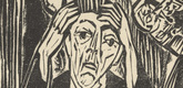 Ernst Ludwig Kirchner. As Josua Grübler Found his Way: Josua (Wie Josua Grübler seinen Weg fand: Josua) (in-text plate, page 188) from Neben der Heerstrasse (Off the Main Road). 1923