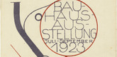 Oskar Schlemmer. Postcard for the Bauhaus Exhibition (Postkarte für die Bauhaus-Ausstellung). (1923)