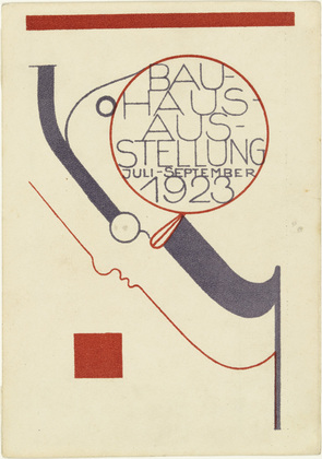 Oskar Schlemmer. Postcard for the Bauhaus Exhibition (Postkarte für die Bauhaus-Ausstellung). (1923)