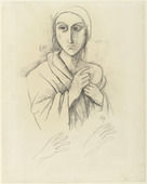 Karl Hofer. Woman with Draped Shoulders. (c. 1936)