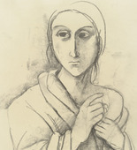 Karl Hofer. Woman with Draped Shoulders. (c. 1936)