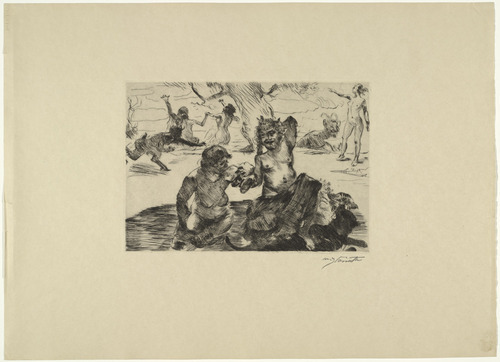 Lovis Corinth. Bacchus from Classical Legends (Antike Legenden). 1919