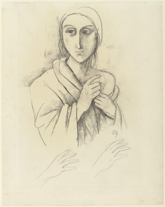 Karl Hofer. Woman with Draped Shoulders. (c. 1936)