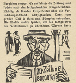 Ernst Ludwig Kirchner. The Peace Apostle: Werner Gütikofer (Der Friedensapostel: Werner Gütikofer) (in-text plate, page 336) from Neben der Heerstrasse (Off the Main Road). 1923