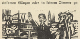 Ernst Ludwig Kirchner. The Peace Apostle: The Speaker (Der Friedensapostel: Der Redner) (in-text plate, page 379) from Neben der Heerstrasse (Off the Main Road). 1923