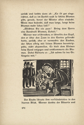 Ernst Ludwig Kirchner. The Peace Apostle: In the Cell (Der Friedensapostel: In der Zelle) (in-text plate, page 434) from Neben der Heerstrasse (Off the Main Road). 1923