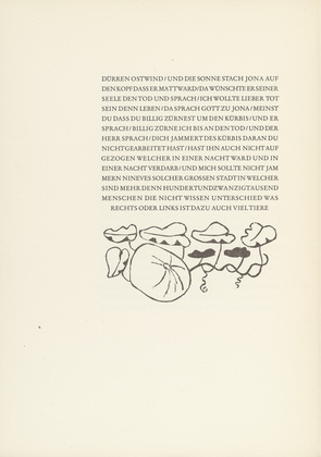 Gerhard Marcks. The Gourd (Der Kürbis) from Jonah (Jona). (1950)