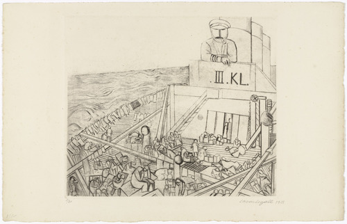 Lasar Segall. Third Class (Terceira classe) from the series Emigrants (Emigrantes). 1928