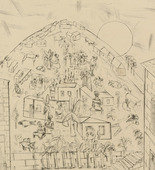 Lasar Segall. Shantytown in Rio de Janeiro (Morro da Favella Rio). 1930