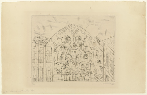 Lasar Segall. Shantytown in Rio de Janeiro (Morro da Favella Rio). 1930