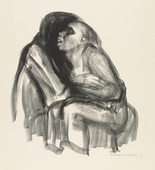 Käthe Kollwitz. Young Girl in the Lap of Death (Tod hält Mädchen im Schoß) from the series Death (Tod). (1934)