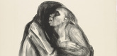 Käthe Kollwitz. Young Girl in the Lap of Death (Tod hält Mädchen im Schoß) from the series Death (Tod). (1934)