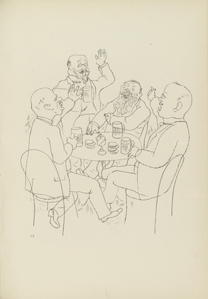 George Grosz. Plate 52 from Ecce Homo. 1922-1923 (reproduced drawings and watercolors executed 1915-22)