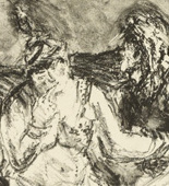 Max Beckmann. Samson and Delilah (Simson und Delila). 1911